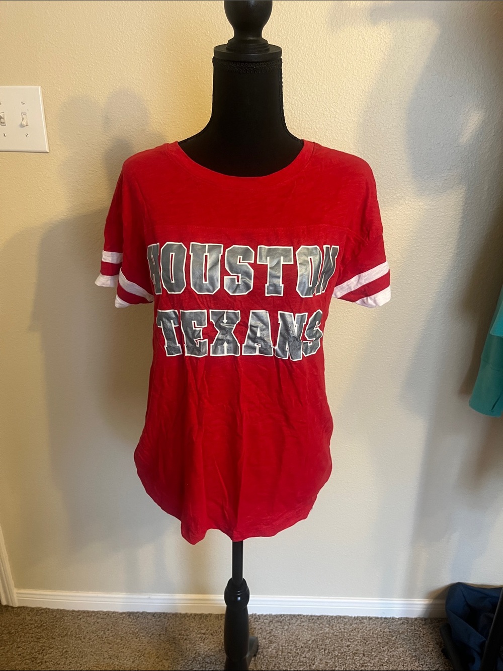 PINK Victoria's Secret Red Houston Texans Tee